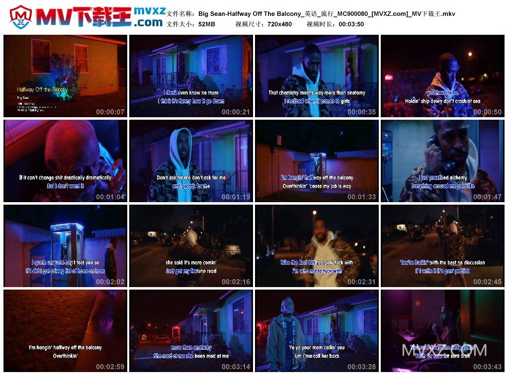 Big Sean-Halfway Off The Balcony_英语_流行_MC900080